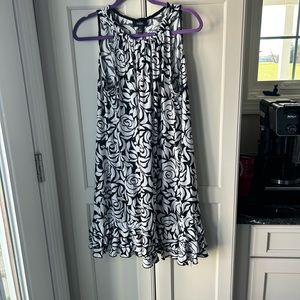 Black and white summer dress